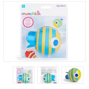 NEW Munchkin Spinball Fish Bath Toy